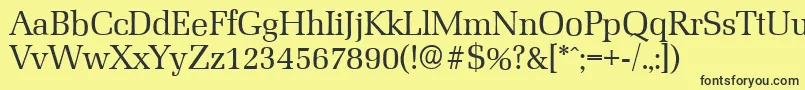 MarseilleserialRegular Font – Black Fonts on Yellow Background