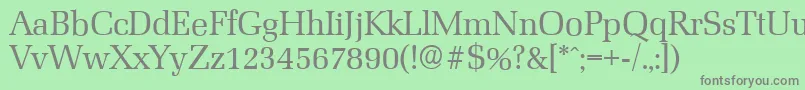 MarseilleserialRegular Font – Gray Fonts on Green Background