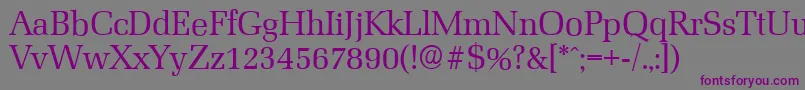 MarseilleserialRegular Font – Purple Fonts on Gray Background