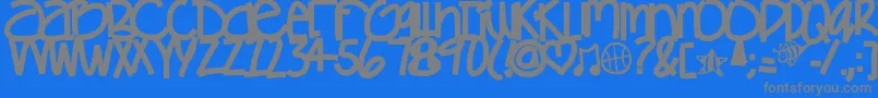 fuente Gamesgetchunowhere – Fuentes Grises Sobre Fondo Azul