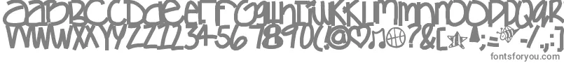 Gamesgetchunowhere-fontti – harmaat fontit