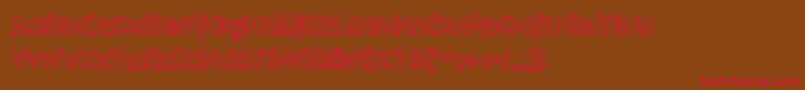Hammh ffy Font – Red Fonts on Brown Background