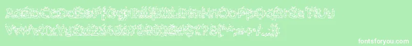 Hammh ffy Font – White Fonts on Green Background