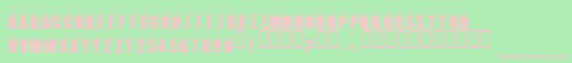 LmsLookingForBluesClues Font – Pink Fonts on Green Background