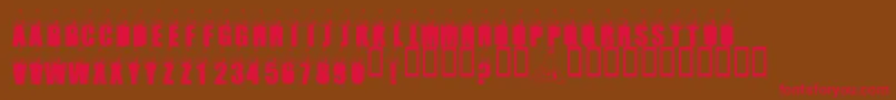 LmsLookingForBluesClues Font – Red Fonts on Brown Background