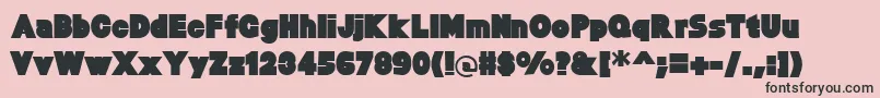 BaltarExtraHeavy Font – Black Fonts on Pink Background