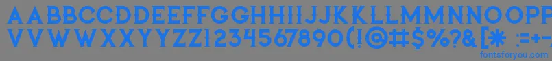 Jibrilregular Font – Blue Fonts on Gray Background