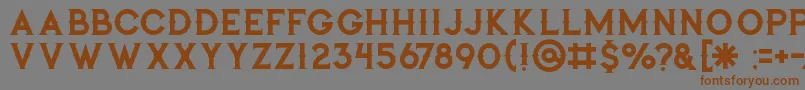 Jibrilregular Font – Brown Fonts on Gray Background