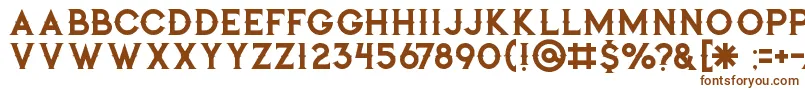 Jibrilregular Font – Brown Fonts on White Background