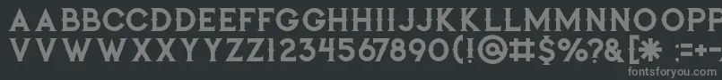 Jibrilregular Font – Gray Fonts on Black Background