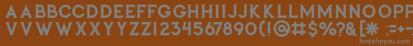 Jibrilregular Font – Gray Fonts on Brown Background