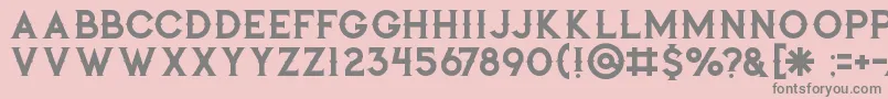 Jibrilregular-Schriftart – Graue Schriften auf rosa Hintergrund
