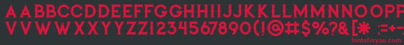 Jibrilregular Font – Red Fonts on Black Background