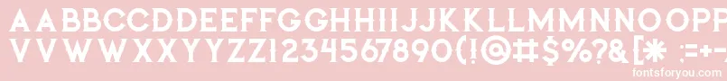 Jibrilregular Font – White Fonts on Pink Background