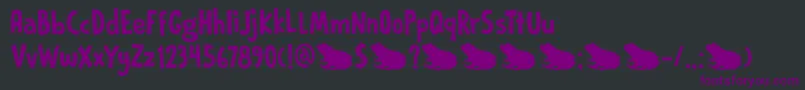 fuente DkPrinceFrog – Fuentes Moradas Sobre Fondo Negro