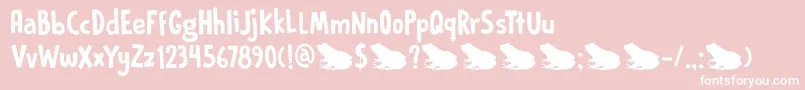 DkPrinceFrog Font – White Fonts on Pink Background