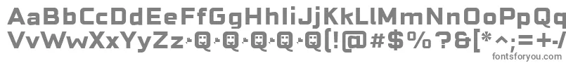 CuatraBold-Schriftart – Graue Schriften auf weißem Hintergrund