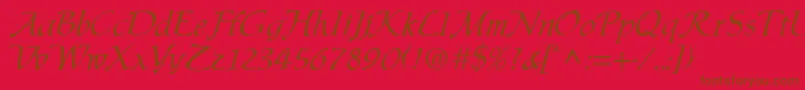 En savoir plus sur la police PaulperRegular Police PaulperRegular – polices brunes sur fond rouge