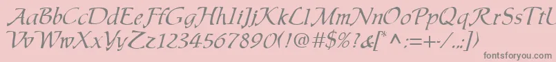 PaulperRegular Font – Gray Fonts on Pink Background