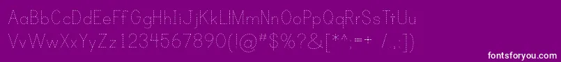 Prind Font – White Fonts on Purple Background