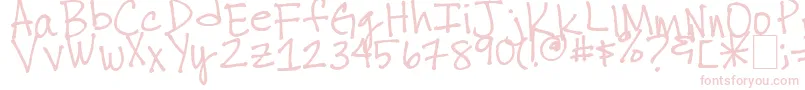 Шрифт Thuyschickenscratch – розовые шрифты