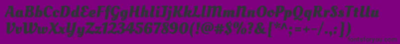 fuente OleoscriptBold – Fuentes Negras Sobre Fondo Morado