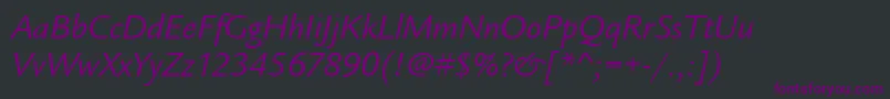 More about LegacySansItcTtBookitalic Font LegacySansItcTtBookitalic Font – Purple Fonts on Black Background