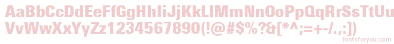 UniversNextProExtrablackCondensed Font – Pink Fonts on White Background