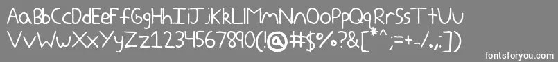Yokomizo Font – White Fonts on Gray Background
