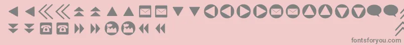 Forbuttons Font – Gray Fonts on Pink Background