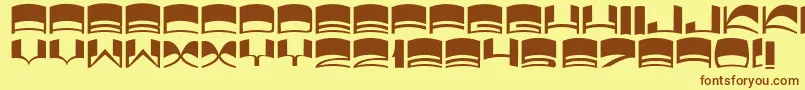 JmhElixir Font – Brown Fonts on Yellow Background