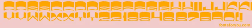 JmhElixir Font – Orange Fonts on Pink Background