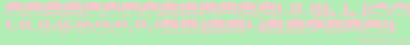 JmhElixir Font – Pink Fonts on Green Background