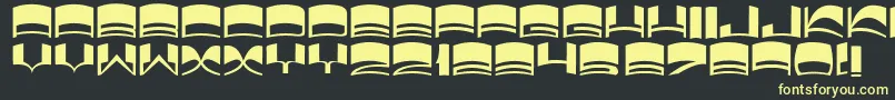 JmhElixir Font – Yellow Fonts on Black Background