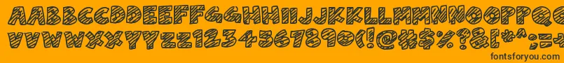 ChalkDash Font – Black Fonts on Orange Background