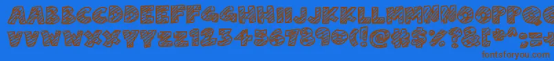 ChalkDash Font – Brown Fonts on Blue Background