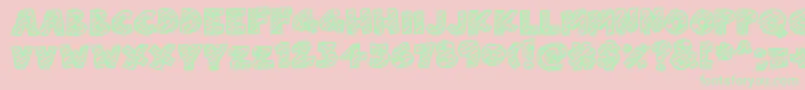 ChalkDash Font – Green Fonts on Pink Background