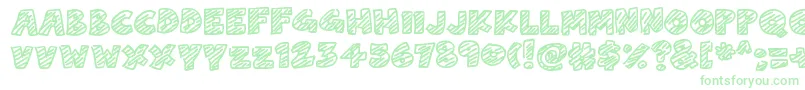 ChalkDash Font – Green Fonts on White Background