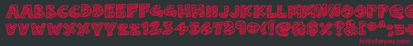 ChalkDash Font – Red Fonts on Black Background