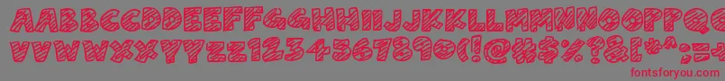 ChalkDash Font – Red Fonts on Gray Background