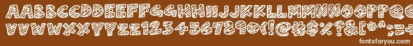 ChalkDash Font – White Fonts on Brown Background