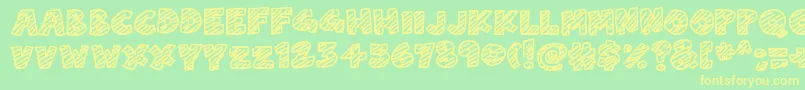 ChalkDash Font – Yellow Fonts on Green Background