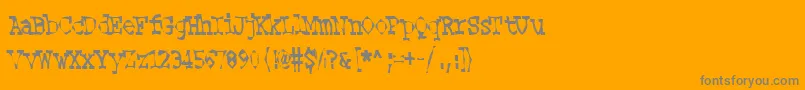 HookerLee-Schriftart – Graue Schriften auf orangefarbenem Hintergrund