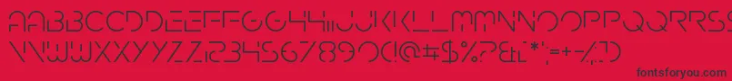 Gardenfreude Font – Black Fonts on Red Background