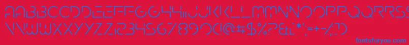 Gardenfreude Font – Blue Fonts on Red Background
