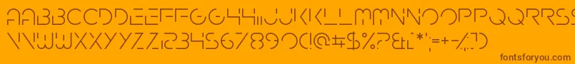 Gardenfreude Font – Brown Fonts on Orange Background