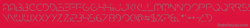 Gardenfreude Font – Gray Fonts on Red Background