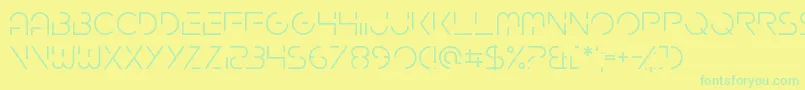 Gardenfreude Font – Green Fonts on Yellow Background