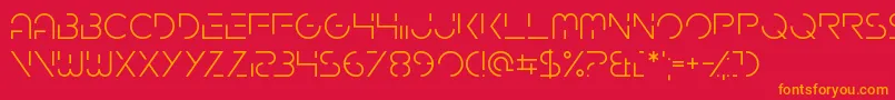 Gardenfreude Font – Orange Fonts on Red Background