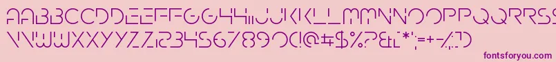 Gardenfreude Font – Purple Fonts on Pink Background